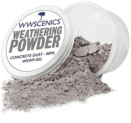 WWS War World Scenics WWScenics | Modell Verwitterung Pulver | Beton Pulver - WSWP-002-80ml