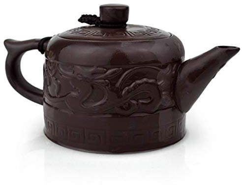 Teekanne, 237 ml, chinesischer Drache, Zisha, Gongfu, Tee-Ei, loser Tee