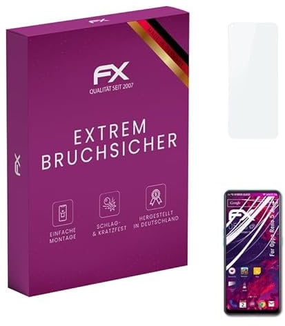 atFoliX Lámina Protectora de plástico Cristal compatible con Oppo Reno 5 Z Película Vidrio, 9H Hybrid-Glass FX Protector Pantalla Vidrio templado de plástico