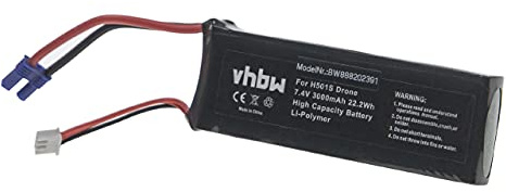 vhbw Akku kompatibel mit Hubsan X4 H501S | Drohne Multicopter Quadrocopter (3000mAh, 7,4V, Li-Polymer)