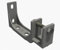 Leudus Lot de 4 supports muraux pour auvent avec fixation en aluminium/acier (40 mm, gris, acier)