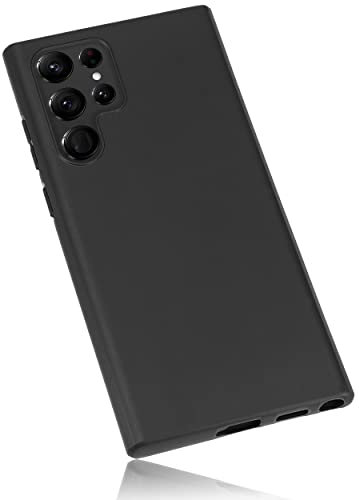 mumbi Hülle kompatibel mit Samsung Galaxy S22 Ultra Case Schutzhülle Tasche, Schwarz