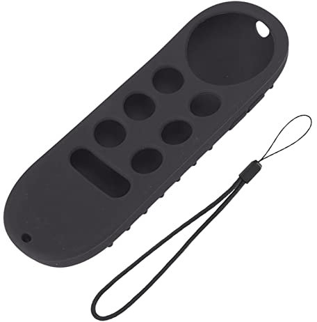 Funda para Mando a Distancia, Funda de Silicona de Gris, Funda Protectora Antideslizante con Cordón, Case Protector de Silicona para Mando a Distancia, Compatible con Chromecast con Google TV
