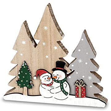 formano Holz Weihnachtsdeko Schneemänner