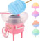 Elektrische Zuckerwattemaschine Wagen Mit Bubble Cover Shield, Lebensmittelqualität PP Harz Baumwolle Schnelle Seide Spender Candy Machine Antihaft-Zuckerdose Leicht Zu Reinigen Sugar Candy Maker