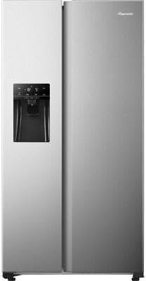 Fridgemaster MS91500IES Non-Plumbed Total No Frost American Fridge Freezer - Silver - E Rated