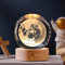 Umikk 3D Kristallkugel Nachtlicht 80mm,USB 3D Sonnensystem Planeten Kristallkugel Nachtlicht Kreative Nachtszene Astronomie LED Ball Lampe,Mit Holzsockel,Geschenk