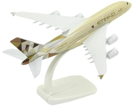 Aerobatic Flugzeug Für Etihad Airways A380 Flugzeug Modell Spielzeug Flugzeug Kinder Sammlung 20CM Flugzeuge