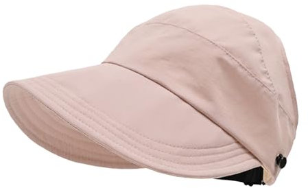 Outdoor-Sonnenhut für Damen, hohles Oberteil, breite Krempe, Sonnenhut, Schattenhüte, rose, Einheitsgröße