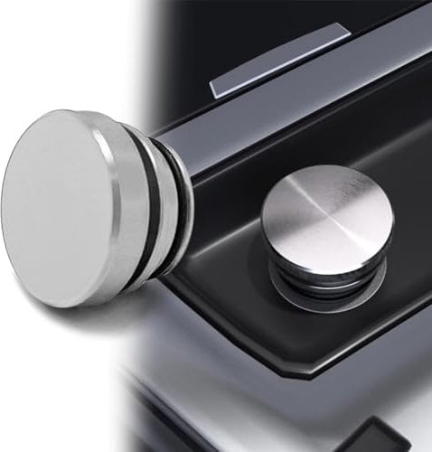 Car Cigarette Lighter Cover, Car Interior Accessorie, Aluminum Dustproof Cover, Dustproof Cigarette Lighter Plug Cover, Cigarette Lighter Cap for Car Decorations & Protection Fits Most Car (Silver)