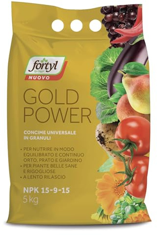 BERARDI | FORTYL | Concime universale NPK Original Nuovo Gold kg 4 | NPK 15-9-15 | Concime per giardino, orto, frutteto