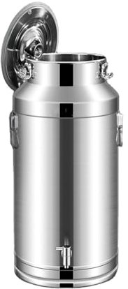 201 Bidone Del Latte In Acciaio Inossidabile Con Coperchio Sigillato E Rubinetto - Secchio Del Latte Portatile Di Grande Capacità Secchio Del Vino Contenitore For Secchio Del Latte(5L)