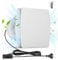 Badlüfter Ø 100mm, 12W Leiser Abluftventilator mit Rücklaufklappe, [<34dB - 2200 UPM - 95 m³/h - IPX2] Wandventilator Lüfter inkl. 3M Netzkabel, Wandmontage für Küche, Bad, Gewächshaus, Garage, Weiß