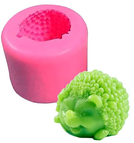 Stampi Resina in Silicone, Stampo Candele Fatto Mano,3D Forma a Riccio per Sapone Fai da te, Stampi Fondente per Torta, Cioccolato, Caramella, Cupcake