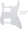 DIAO79NI Pro 11 Loch HH Gitarre Strat Pickguard Humbucker für amerikanische/mexikanische Fender Standard Stratocaster Modern Style, White Pearl, 4-lagig
