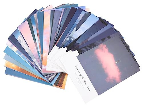 KWIBYBGS 2 Schachteln Scrapbooking-Karten Landschafts-Notizkarten Segenskarten Natur-Papier-Postkarte Landschafts-Grußkarten Nachrichtenkarten
