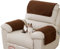 HYQOUKLR Fundas de Brazo de sofá,Fundas de sofá reclinable, Juego de 3 a 5 Fundas for reposabrazos con reposacabezas y Bolsillos(Braun,1 Sitz (3 Stück))