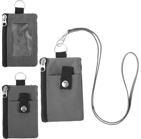 Brustbeutel mit RFID Schutz, Anti-Diebstahl Unisex Reisegeldbeutel Wasserdicht Umhängebeutel Tasche Weicher Kleine Brusttasche Mini Umhängetasche für Herren Damen Kreditkarten Münzen Geld (Grau)