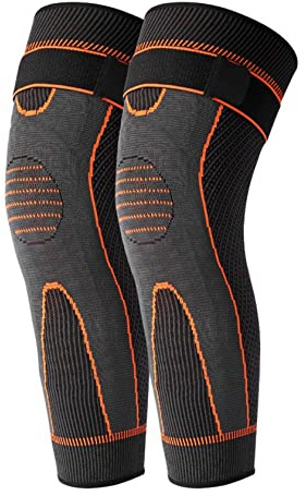 Gcroet Ginocchiera Tormalina Digitopressione Ginocchiera Supporto modellante autoriscaldante Assenzio Accessori fitness Arancione L..