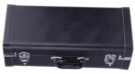 Fxzqgnh Trompetentasche, Samt-Innenfutter, Konzertkoffer, Musikinstrument-Zubehör, ideal für, Schwarz