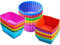 Silicone Cupcake Muffin Baking Cups Liners 36 Pack Reusable Non-Stick Cake Molds Sets