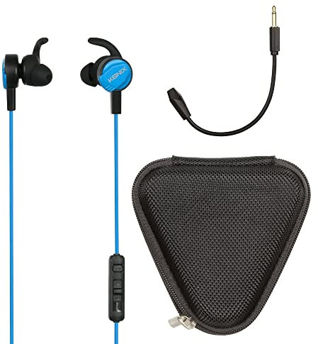 Konix Mythics Kabelgebundenes Gaming-Headset PS-1450 für PS4 - Abnehmbares Mikrofon - 1,2 m Kabel - Schwarz und Blau