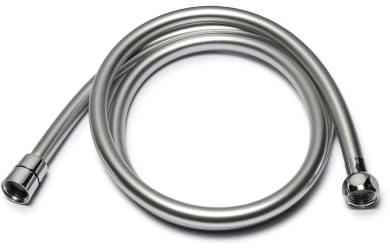 Croydex Amalfi Flexible Silver PVC Shower Hose | 1500mm in Length | Replacement Hose | Universal Fittings | Standard Bore | Suitable for Electric or Mixer Showers