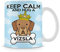 Keep Calm and Hug a Dog Themed 11 Oz Ceramic Christmas Stoking, Birthday Present, Gift Idea Mug. (Vizsla)
