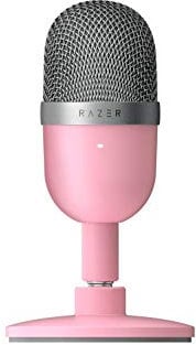 Razer Seiren Mini - Microphone à Condensateur USB pour Le Streaming (Compact avec Diagramme Polaire Supercardioïde, Support Inclinable, Amortisseur Intégré) Quartz
