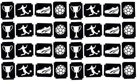 Football Collection (Football Body Tattoo Stencils)