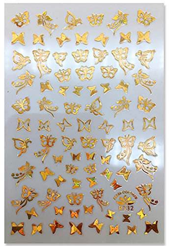 3D Beauty Butterfly Nail Art Stickers Manicure Decal DIY Fingernail Ornament Women Girls Gift- 2
