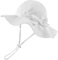 Pesaat Chapeau Bébé Fille Nœud Large Bord Chapeau de Soleil Protection Solaire Bob pour Enfant Fille 0 Mois à 8 Ans (Blanc, 3 à 6 Mois)