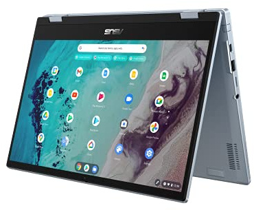 ASUS Chromebook Flip CX3 Convertible Laptop | 14 FHD IPS Display | Intel Core i3-1110G4 | 8 GB RAM | 128GB SSD |ChromeOs | QWERTZ Tastatur | Al Blue