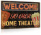 Putuo Decor Filmkinoschild, Vintage-Wanddekoration für Bar, Cafés, Pubs, Media-Raum, 30,5 x 20,3 cm, Aluminium-Metallschild (Welcome to Our Home Theater)