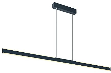 SLV ONE LINEAR 140 | Pendelleuchte, Wohnzimmer-Lampe, Innen-Beleuchtung, Hänge-Leuchte für das Esszimmer, LED, Decken-Leuchte | dimmbar, 3000K, 35W, 1875lm, schwarz dimmbar