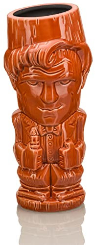 Geeki Tikis Doctor Who Eleventh Doctor Keramiktasse, Cocktailgläser, tropisches Trinkgeschirr für Zuhause, Barzubehör-Set, Science-Fiction-Geschenke und Sammlerstücke, fasst 590 ml