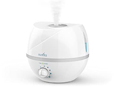 Nuvita 1824 | Umidificatore Ambiente Bambini | Umidificatore Ultrasuoni Bambini | Vaporizzatore Bambini | Umidificatore Neonato | Umidificatore Bambini Notte | Vapore Freddo Ionizzatore | Casa