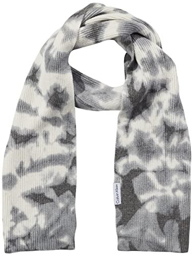 Calvin Klein Damen-Schal, Basic-Schal, Alltagszubehör, Solid Heather Mid Grey, Einheitsgröße