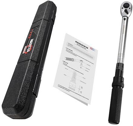 UYECOVE Drehmomentschlüssel 1/2 Zoll, 40-220 NMDrehmomentschlüssel Auto, ±3% Hohe Präzision, 72 Zähne Drehmoment-schlüssel Für Motorrad, Auto, LKW Reifen Reparatur