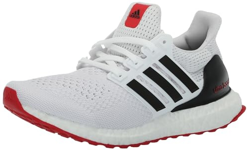 adidas Ultraboost 1.0 Herren-Sneaker, Weiß/Schwarz/Better Scarlet, Größe 47