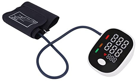 Monitor De Presión Arterial, Manguito Superior del Brazo De La Máquina De Presión Arterial, Manguito Grande Autoajustable Y Pantalla Digital Grande Autenticado para El Hogar Fácil De Usar Y Preciso