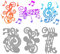 GLOBLELAND Musiknoten-Stanzformen, Musiknoten-Prägeschablonen, Musik-Party-Dekorationen, Schablonen-Stanzformen Für Musik-Thema-Karten, Scrapbooking Und DIY-Bastelalbum, Papierkarten-Dekor