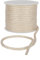 Crepe Cord - 6mm Premium Cotton Rope, Strong Macrame Cord for DIY Craft Projects, Piping Cord for Cushions, Nylon Drawstring Cord, Durable & Multi-Purpose Cotton Nylon Strong String (Cream,1m)