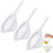 RZMZBY 3 pièces Passoire à Mailles Fines Passoire en Nylon avec poignée 100/200/400 Mesh Passoire à Entonnoir Passoire de Cuisine réutilisable pour jus, vin, Lait, Lait de soja Filtration