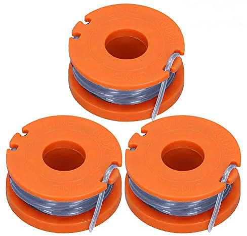 FUBESK 3Pack 2.5m Line & Spool For SPARE GO for Argos McGregor MCT1825 Strimmer Trimmer