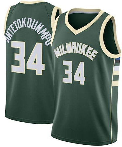 30# 34# 77# Fan Basketball Shirt Ärmelloses Basketball Tank Top Sport Futter T-Shirt Tank Top,34# Green,XXL