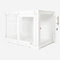 Lords & Labradors Wooden Sliding Door Dog Crate (White) | Dog Crate Furniture | Suitable for All Breeds & Sizes | Dog Crate Bed & Cushion | Dog Kennels with Door | Sliding Door Crates for Dogs