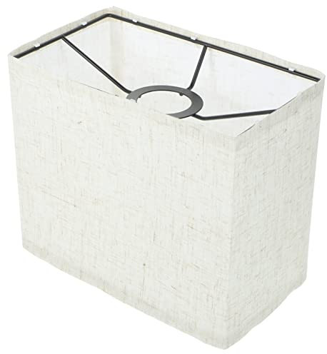 Angoily Rechteckiger Trommellampenschirm Moderne E27-Lichtabdeckung Rechteckiger Tischlampenschirm Aus Leinenstoff Pendelleuchte Lampenschirm Kronleuchter Lampenschirme Für