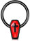Jewseen Sarg Septum Ringe Halloween Knorpel Ohrringe 16G Scharnier Segment Ringe Daith Ohrringe 316L Edelstahl Nasenpiercing 8mm 10mm, Edelstahl