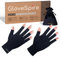 GloveSpire Thickened UV Gloves for Nails, UPF50+ UV Protection Gloves, Fingerless Design for Women Gel Manicures Anti UVA UVB Light (Black, One Size Fits Most)